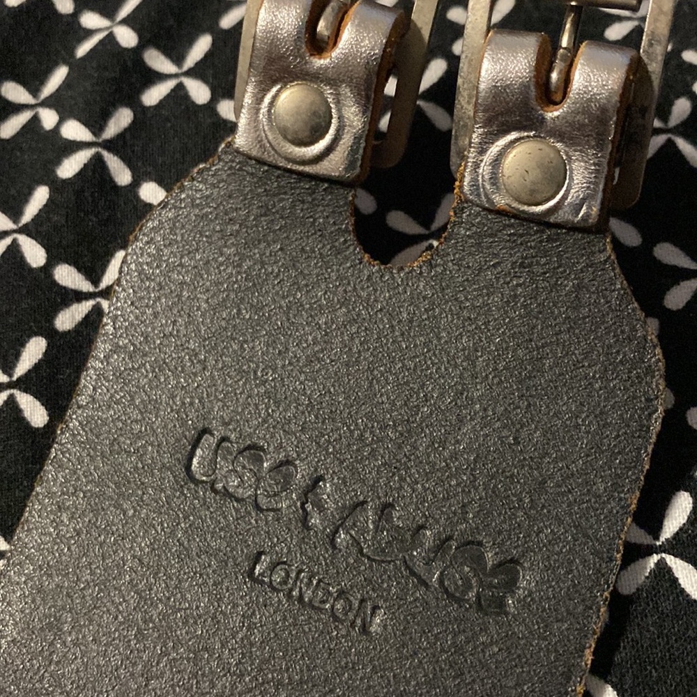 Leather Cuff Silver Adjustable - image 4